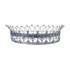 Creative Co-op Chateau 29" Window Valance In Silver