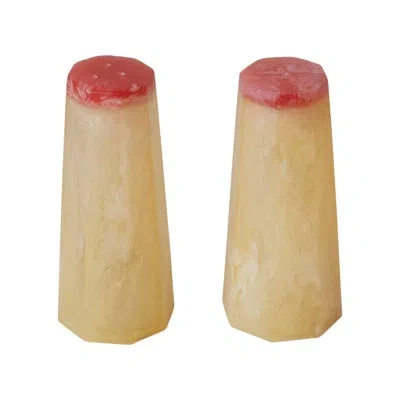 Creative Co-op Cheers Salt And Pepper Shaker Set In Multi