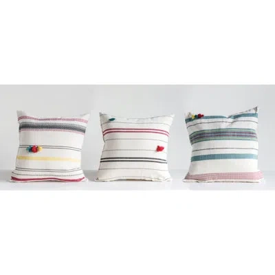 Creative Co-op Cotton 3 Piece Throw Pillow Set