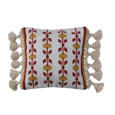 Creative Co-op Cotton Blend Throw Square Pillow Cover