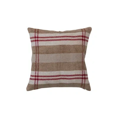 Creative Co-op Cotton Blend Throw Square Pillow Cover & Insert