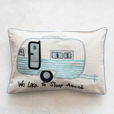 Creative Co-op Cotton Lumbar Rectangular Pillow Cover