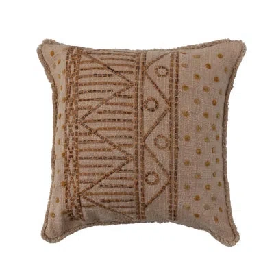 Creative Co-op Cotton Throw Square Pillow Cover