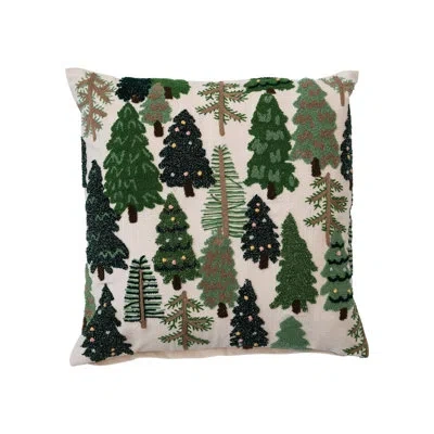 Creative Co-op Cotton Throw Square Pillow Cover & Insert