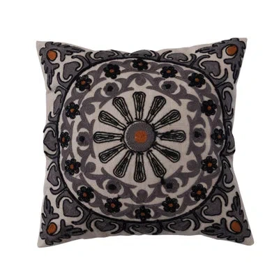 Creative Co-op Cotton Throw Square Pillow Cover In Down