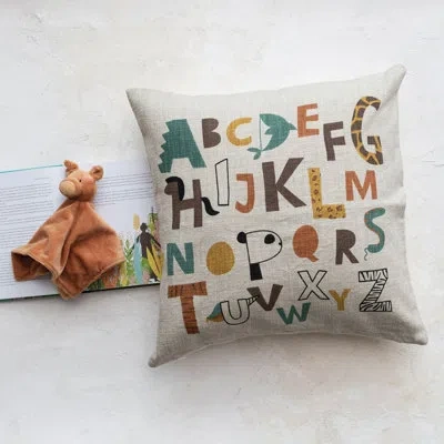 Creative Co-op Cotton Throw Square Pillow Cover In Down