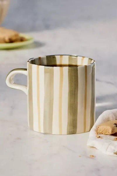 Creative Co-op Daily Stripe Mug
