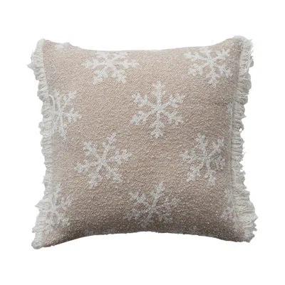 Creative Co-op Geometric Throw Pillow In Neutral