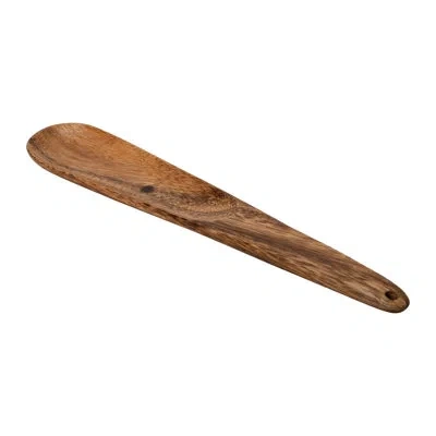 Creative Co-op Hand Carved Acacia Wood Scoop In Natural