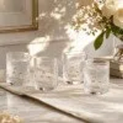 Creative Co-op Handblown Glass Tumbler With Whimsical Swan In Transparent