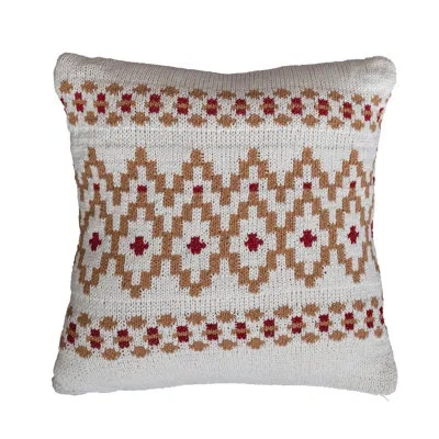 Creative Co-op Luella Cotton Throw Square Pillow Cover & Insert
