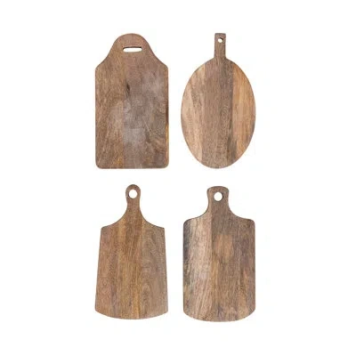 Creative Co-op Mango Wood Board With Knife