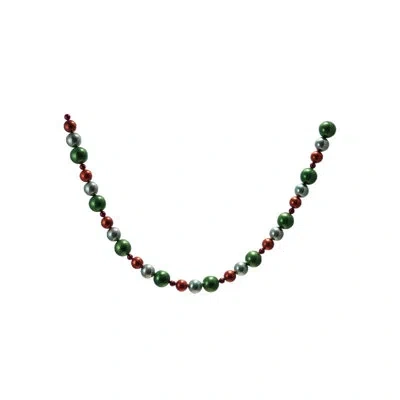 Creative Co-op Plastic Ball Garland In Multicolor