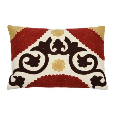 Creative Co-op Rectangular Cotton Pillow Cover & Insert
