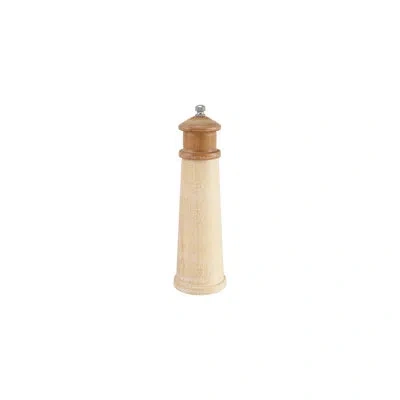 Creative Co-op Rubberwood Salt/pepper Mill In Natural