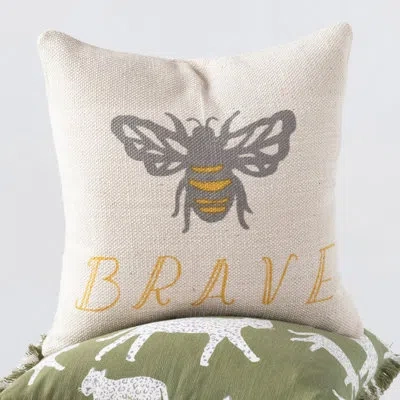 Creative Co-op Square Cotton Pillow Cover & Insert