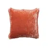 Creative Co-op Square Fabric Blend Pillow With Eyelash Fringe In Clay