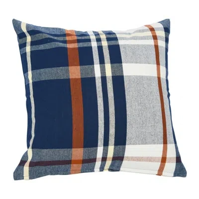 Creative Co-op Square Plaid Cotton Pillow In Pillow Cover Only - No Insert