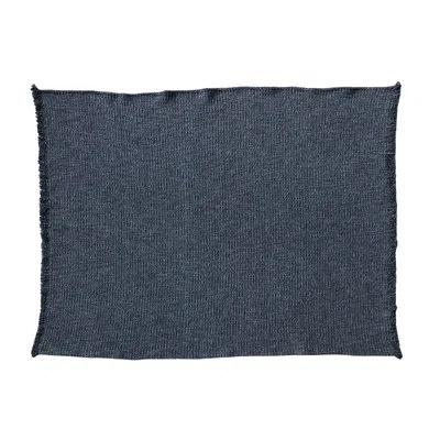 Creative Co-op Stonewashed Bouclé Cotton Blend Throw In Charcoal