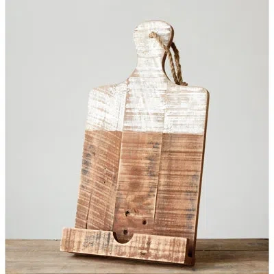 Creative Co-op Tablet Holder In White