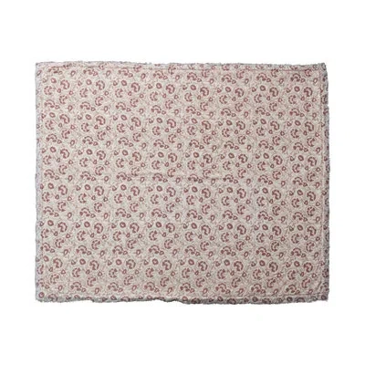 Creative Co-op Throw Blanket In Beige;multi