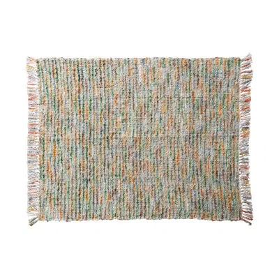 Creative Co-op Throw Blanket In Gray;multi