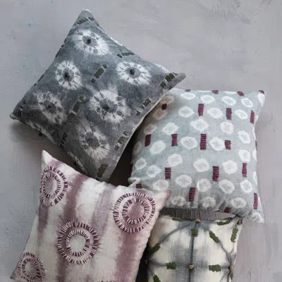Creative Co-op Tie Dye Textiles Throw Square Pillow Cover