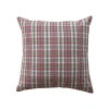 Creative Co-op Woven Cotton Pillow With Plaid Pattern In Multi