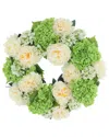 Creative Displays 22in Spring Wreath With Real-touch Hydrangeas & Peonies In Multi
