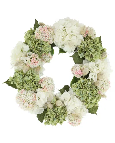 Creative Displays 23in Hydrangea Spring Wreath In Multi