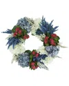 Creative Displays 23in Spring Wreath With Hydrangeas In Multi