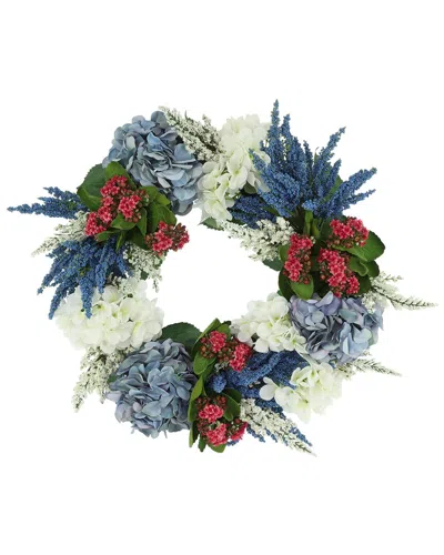 Creative Displays 23in Spring Wreath With Hydrangeas In Multi