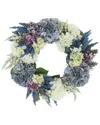 Creative Displays 23in Spring Wreath With Hydrangeas In Multi