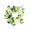 CREATIVE DISPLAYS 26" ASSORTED HYDRANGEA WREATH WITH BUDS