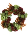 Creative Displays 26 Burgundy Fall Wreath With Hydrangeas And Pampas