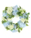 Creative Displays 26'' Classic Hydrangea Wreath With Ivy In Multi