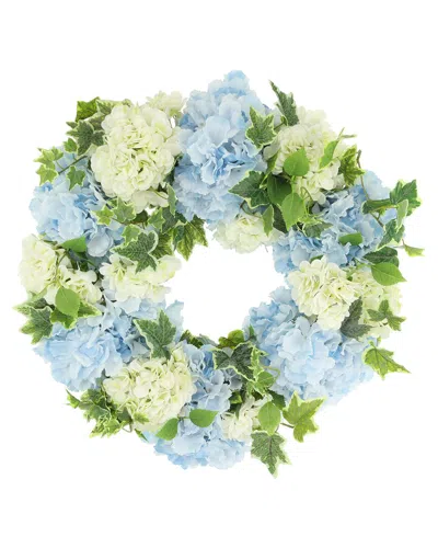 Creative Displays 26'' Classic Hydrangea Wreath With Ivy In Multi