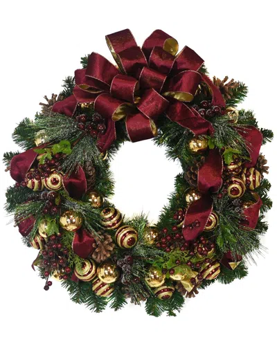 Creative Displays 26 Evergreen Wreath With Berries In Multi