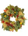 Creative Displays 27 Assorted Hydrangea Fall Wreath With Lemon And