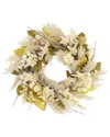Creative Displays 27'' Coastal Wreath With Pampas In Multi