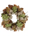 Creative Displays 27in Rustic Fall Wreath With Hydrangeas, Pinecones & Bows