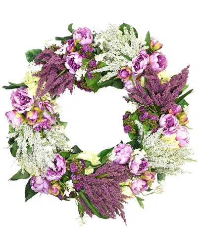 Creative Displays 27in Mixed Sprays Wreath In Multi