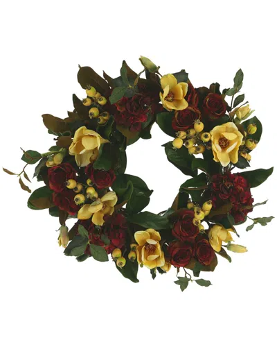 Creative Displays 28 Burgundy Hydrangea And Magnolia Fall Wreath Wi