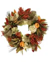 Creative Displays 31in Traditional Fall Wreath Magnolia Leaves, Pomegranate &  Wheat