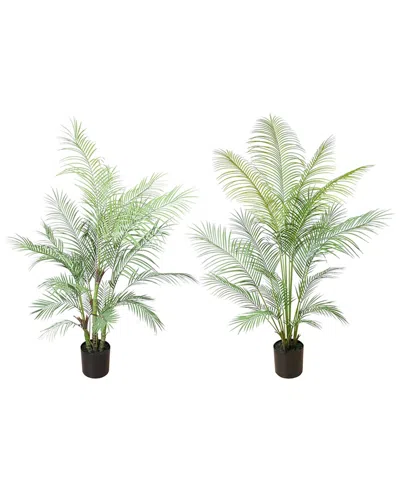 Creative Displays 5ft & 5.5ft Outdoor Uv-rated Kentia Palm Drop-in Trees In Green