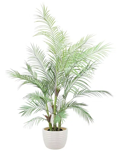 Creative Displays 5ft Kentia Palm Drop-in Tree With Ceramic Pot In Green