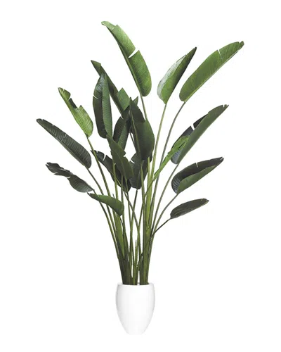 Creative Displays 8ft Bird Of Paradise Tree With Fiberstone Planter In Green