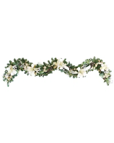 Creative Displays 9ft Gold Holiday Garland With Pinecones In Multi