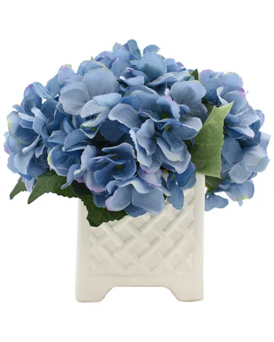 CREATIVE DISPLAYS CREATIVE DISPLAYS BLUE HYDRANGEA FLORAL ARRANGEMENT