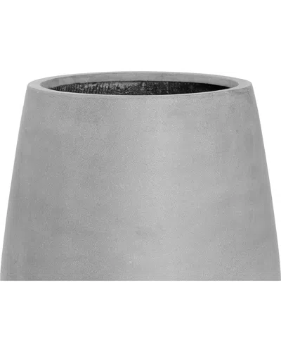 Creative Displays Contemporary Outdoor Fiberstone Planter In Grey